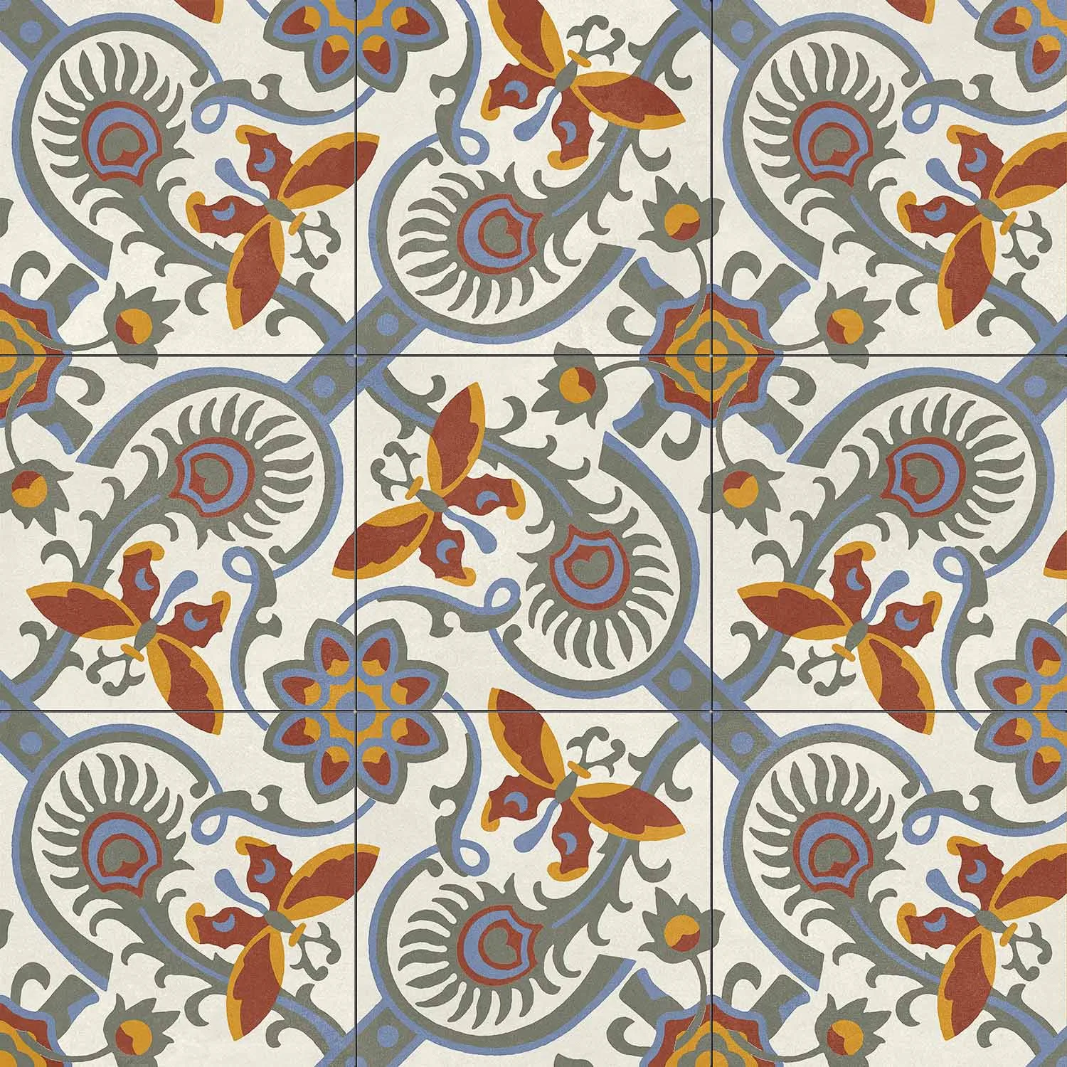 Aparici Altea Alba 60x60 – Enkaustik-Fliese