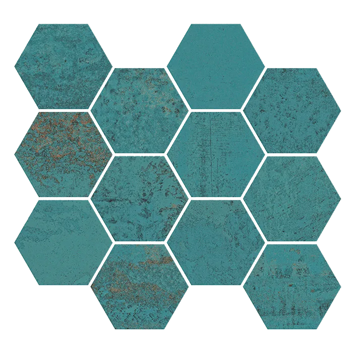Aparici Metallic Green – Hexagon-Format