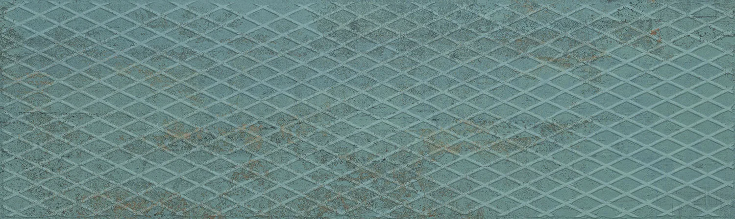 Aparici Metallic Green – Riffelblech-Dekor Wandfliese