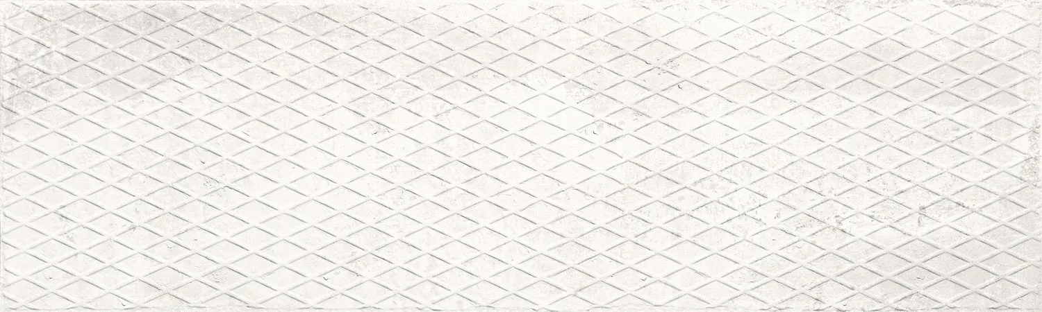 Aparici Metallic White – Riffelblech-Dekor Wandfliese