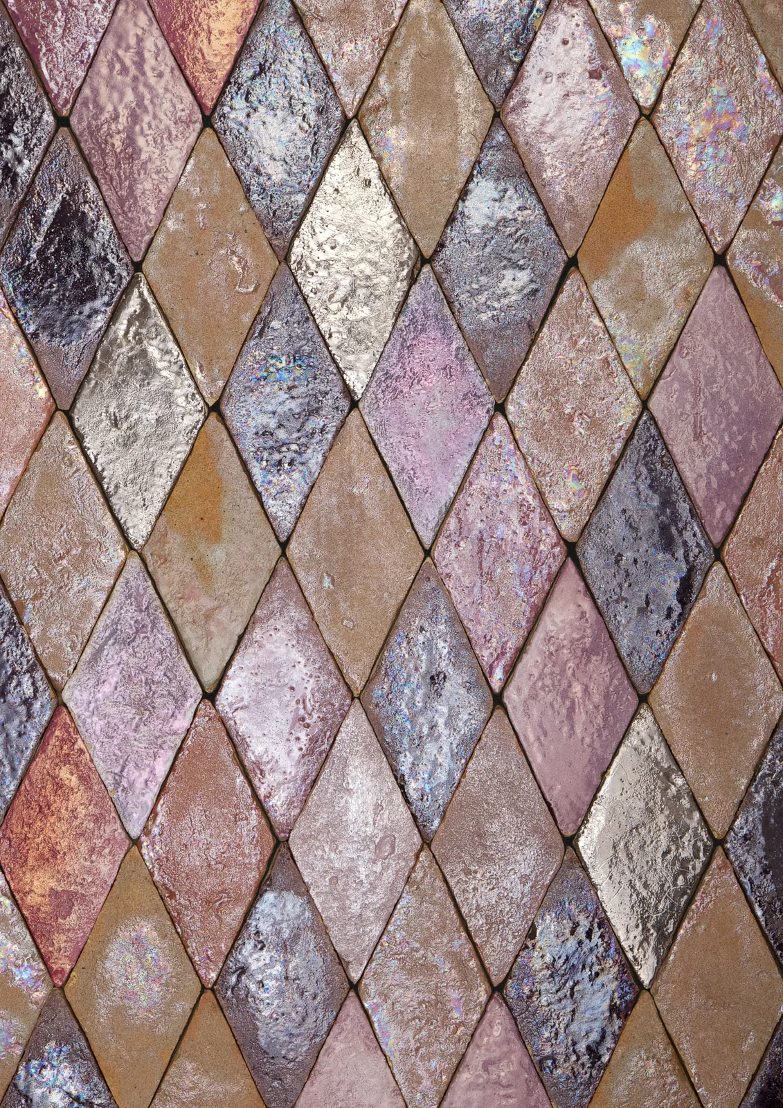 Cotto Etrusco Mix Aria Madreperla Rombo – Perlmutt Rautenmuster