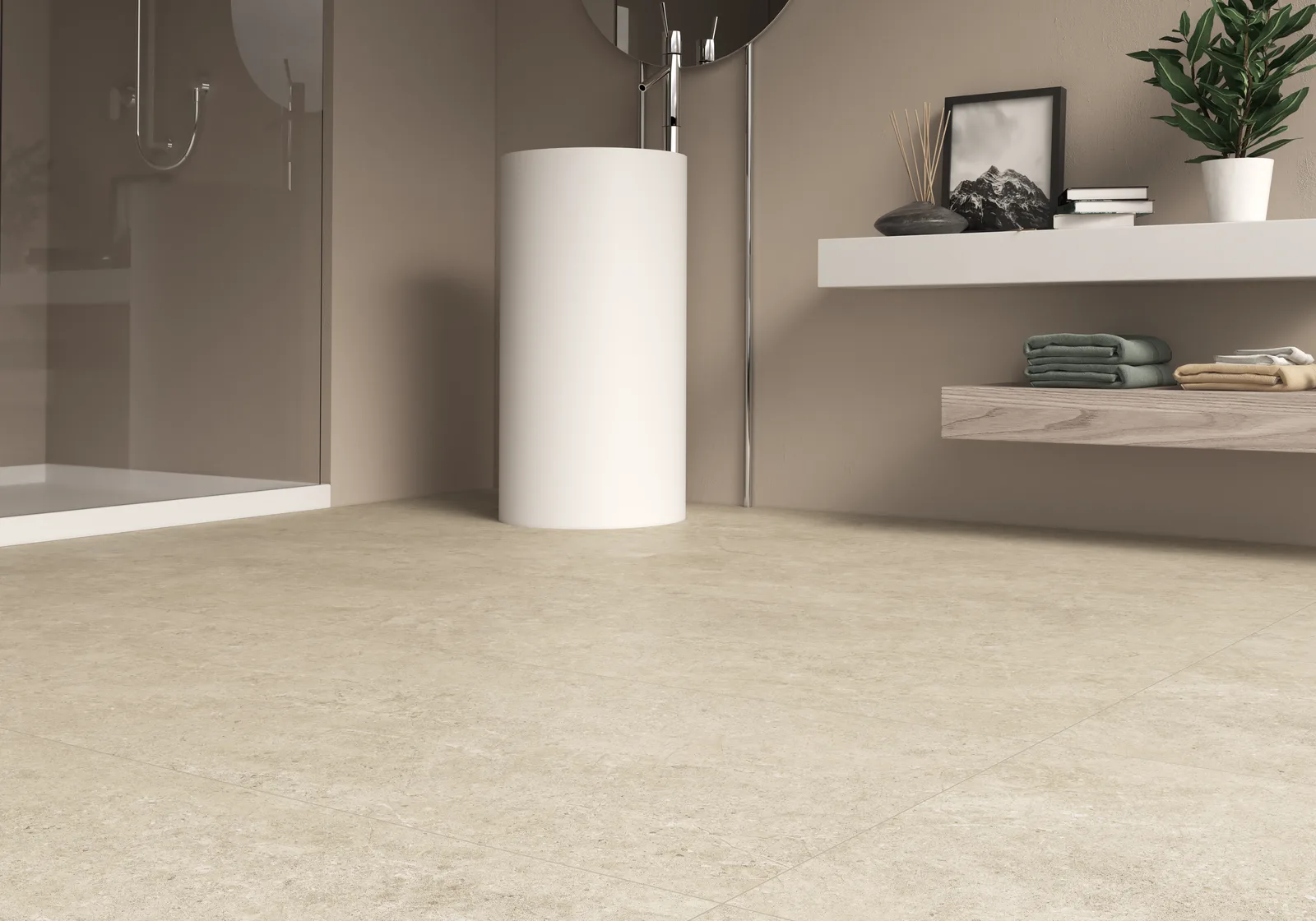 Ecoceramic Babilon Beige 60x120 – warme beige Marmoroptik Wohnambiente