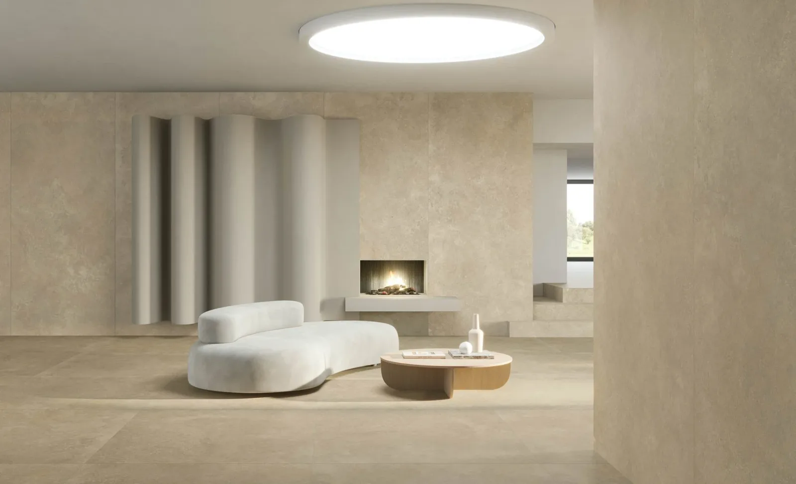Energieker Nereidi Ecru 120x280 Wand und 120x120 Boden – Wohnraum