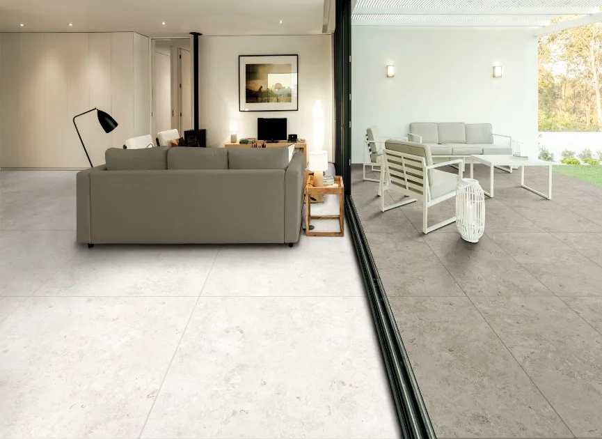 Faro Ceramiche Bergstein Bianco und Grigio – Großformat Kombination