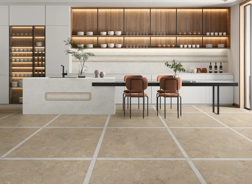 Faro Ceramiche Bergstein White – helle Steinoptik Fliese