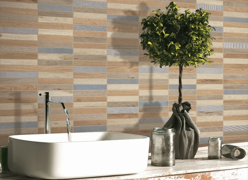 Faro Ceramiche Eco Palace Blend mit Naturstein Listello – Kombination