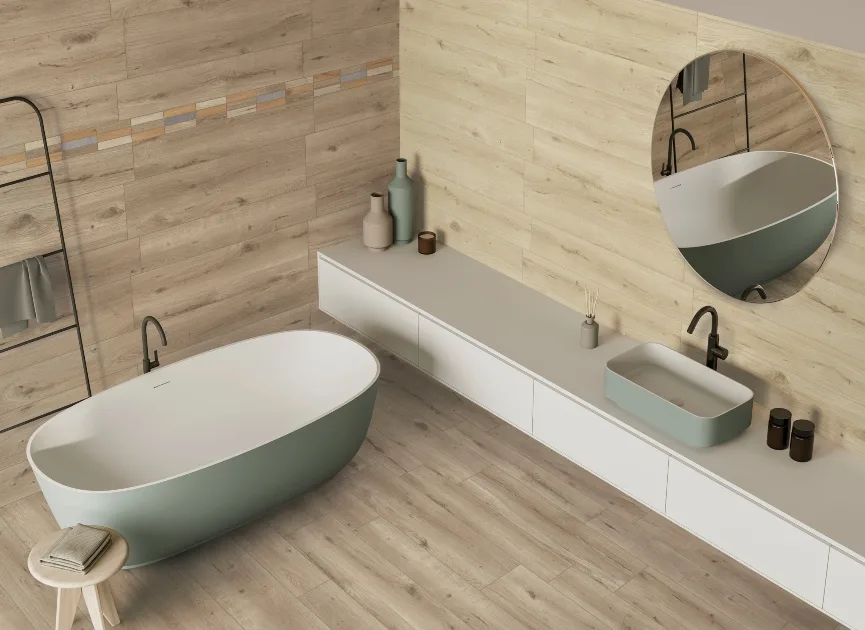 Faro Ceramiche Eco Palace Pecan – Stillife Produktfoto