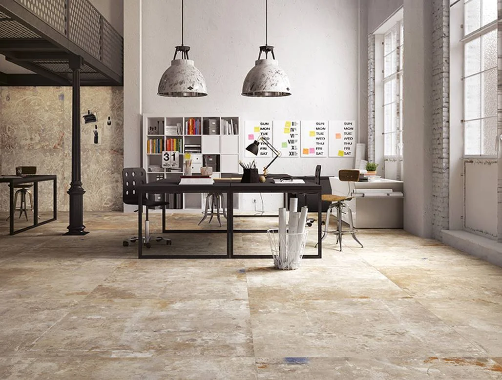 Fondovalle Action – oxidierte Metall- und Betonoptik im Loft Ambiente