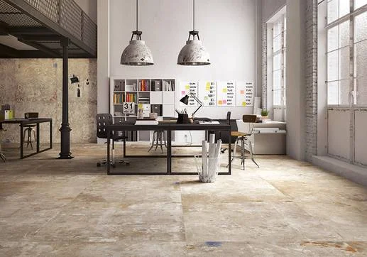 Fondovalle Action – Betonoptik Boden im Büro-Loft Ambiente