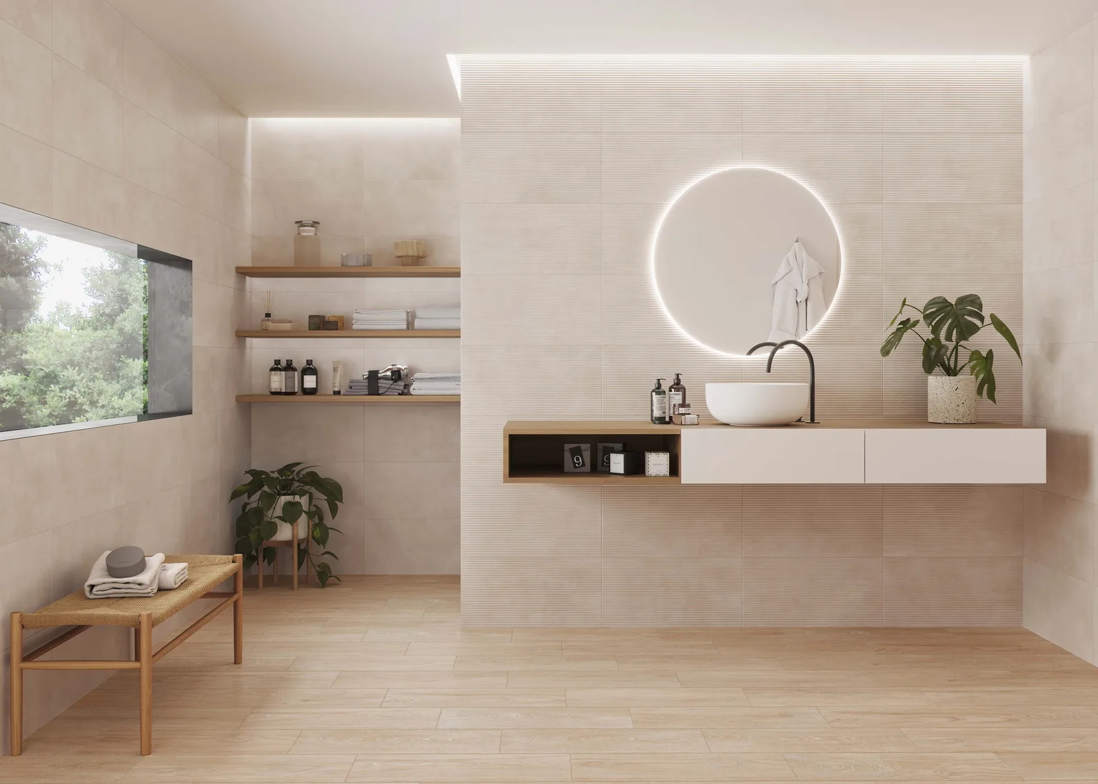 KTL Columbia Lines – Dekorwand mit Struktur Ambiente
