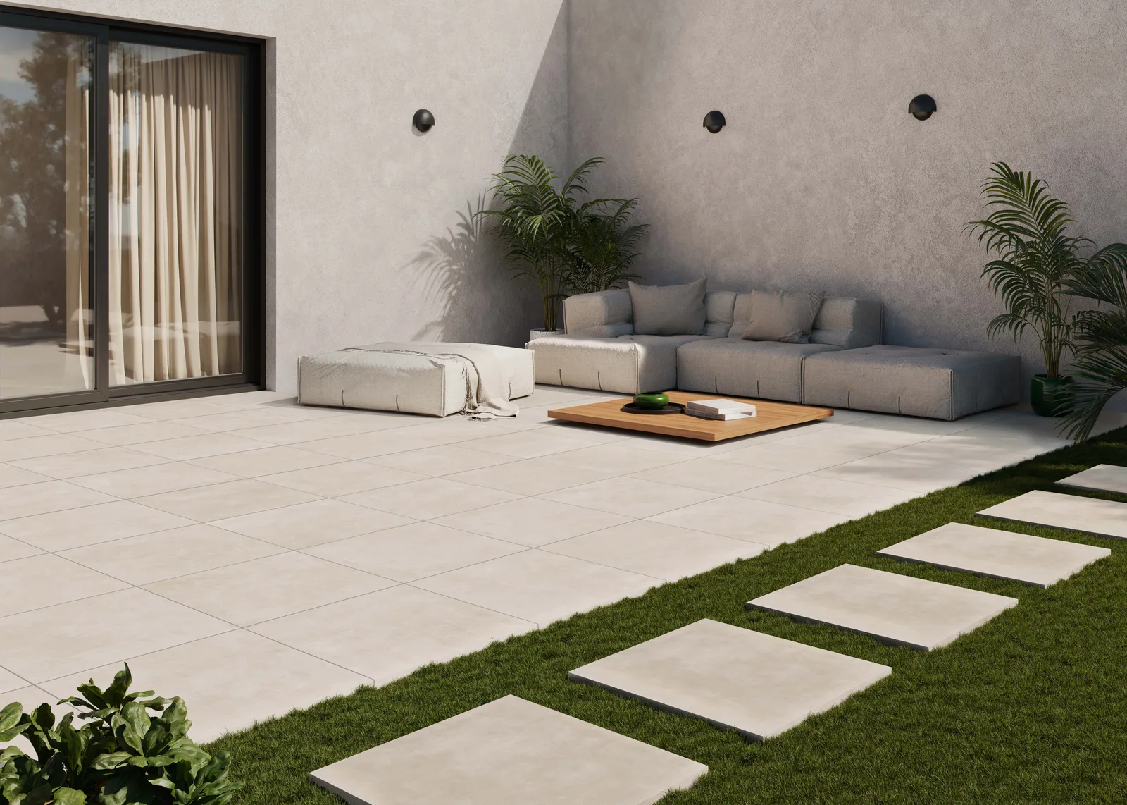 KTL Columbia Sand – 2 cm Outdoor-Betonoptik Terrasse