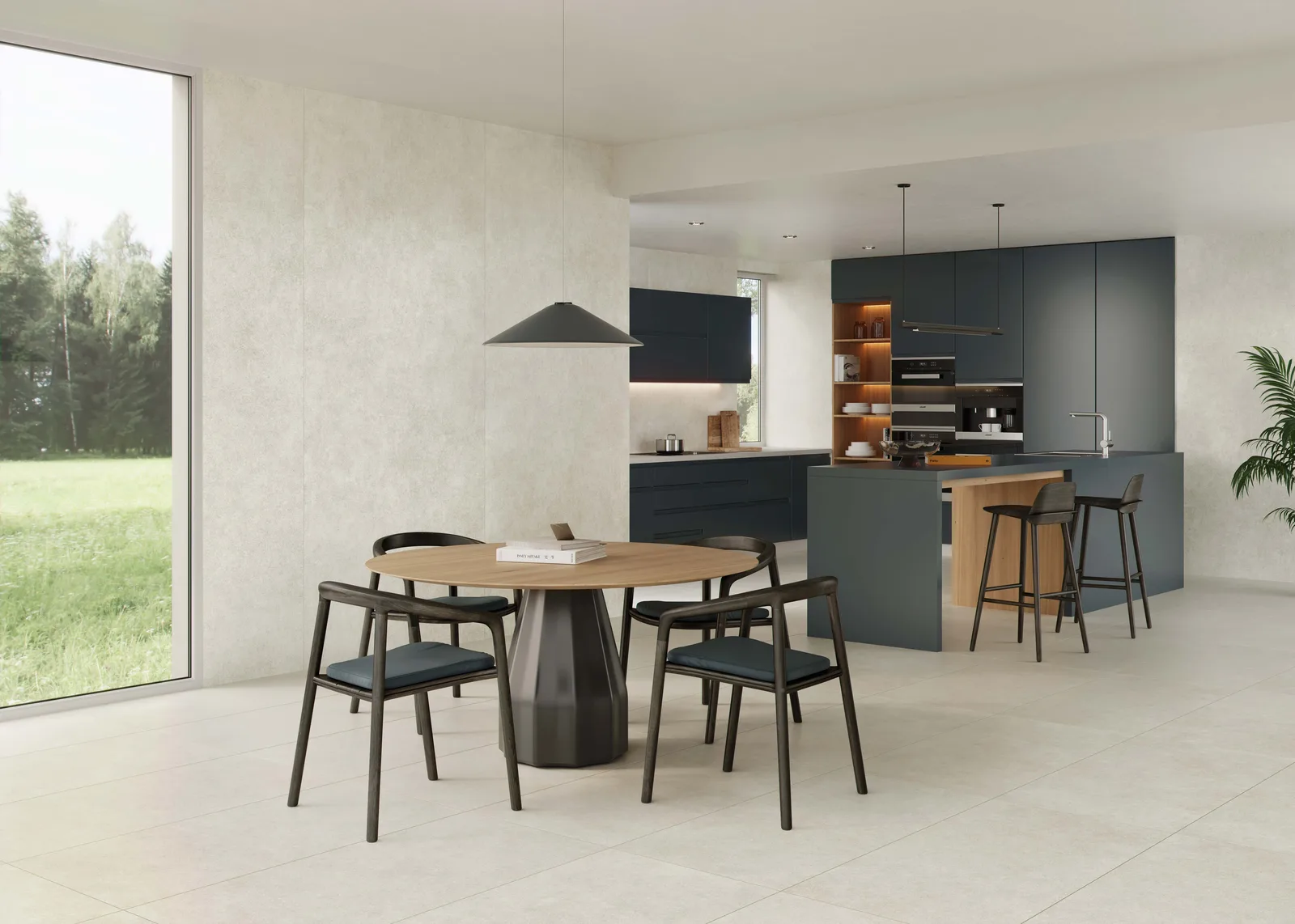 KTL Madison Grey 120x280 – Betonoptik Großformat Slab Ambiente