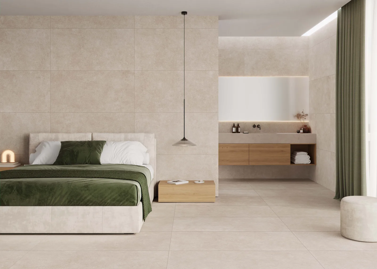 KTL Madison Taupe 60x120 – warme graubraune Betonoptik Ambiente