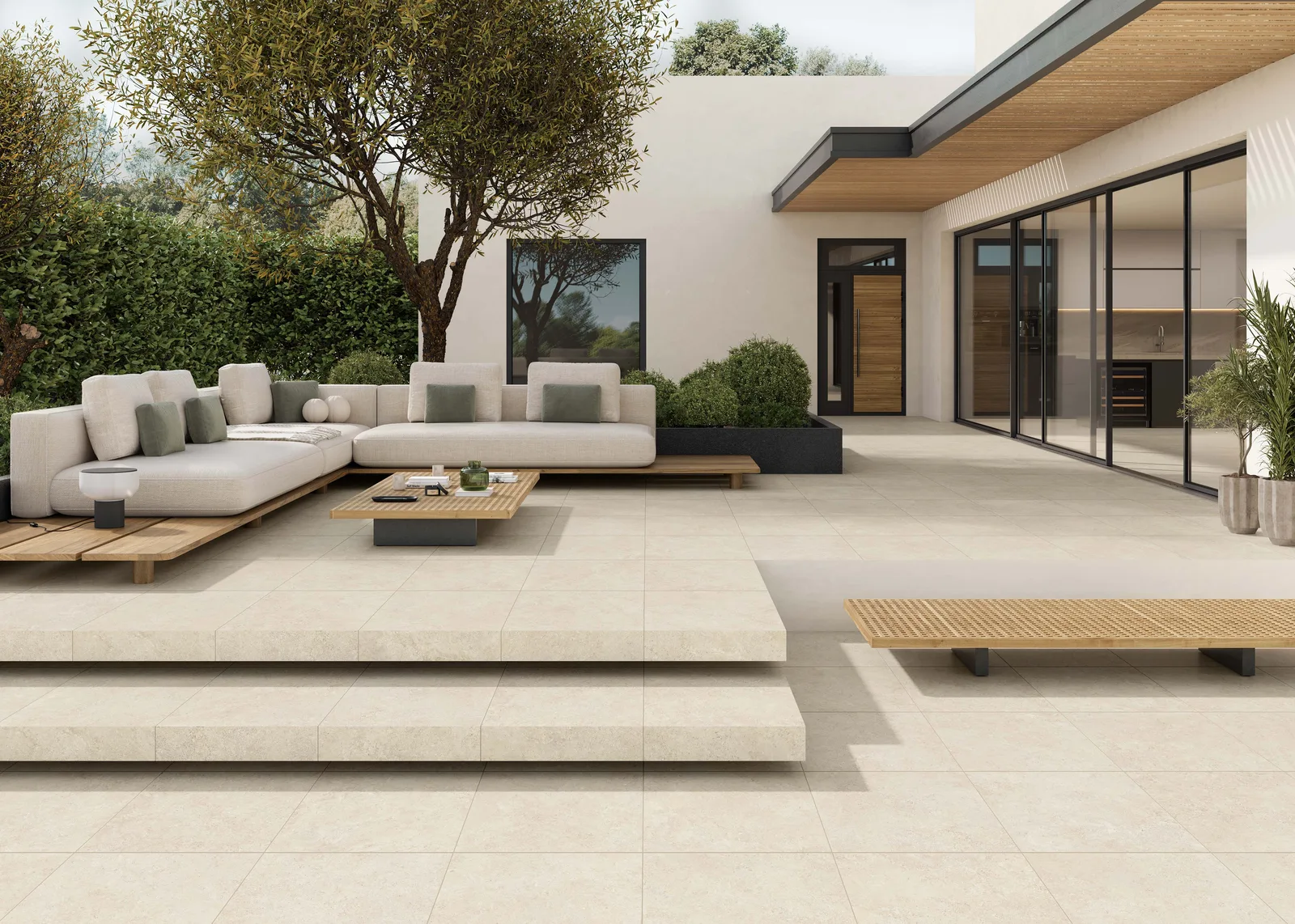 KTL Oregon Cream 60x60 – Steinoptik Bodenfliese Ambiente
