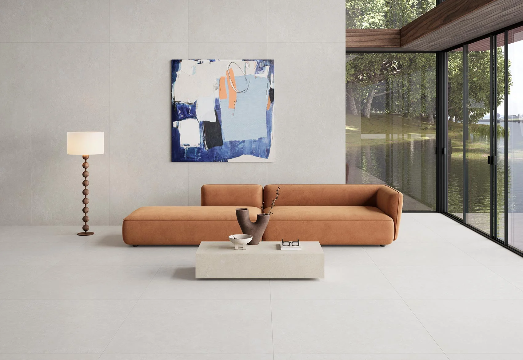 Navarti Batela Bianco 120x280 und 120x120 – Marmoroptik Keramikfliese