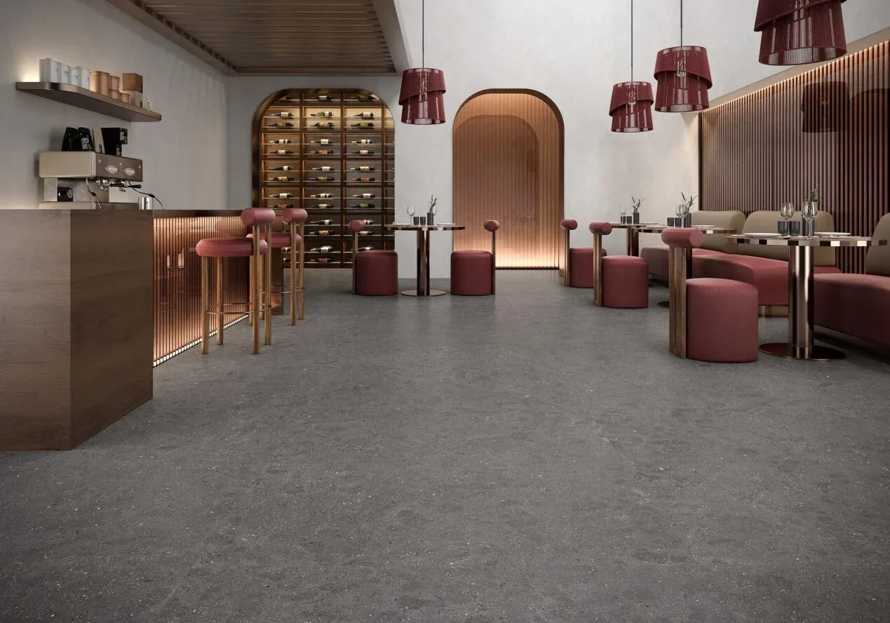 Navarti Cadaqués Grafito – dunkle Optik Ambiente Wohnraum