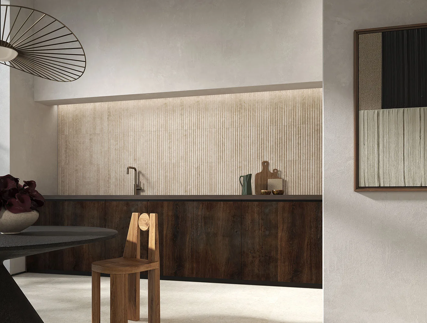 Sartoria Maximalista Botticino – beige Marmoroptik Ambiente