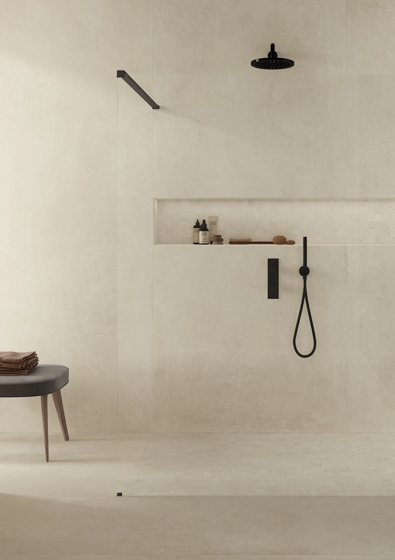 Tagina City Stone – Tagina CITY STONE Avorio nicchia mosaico bagno