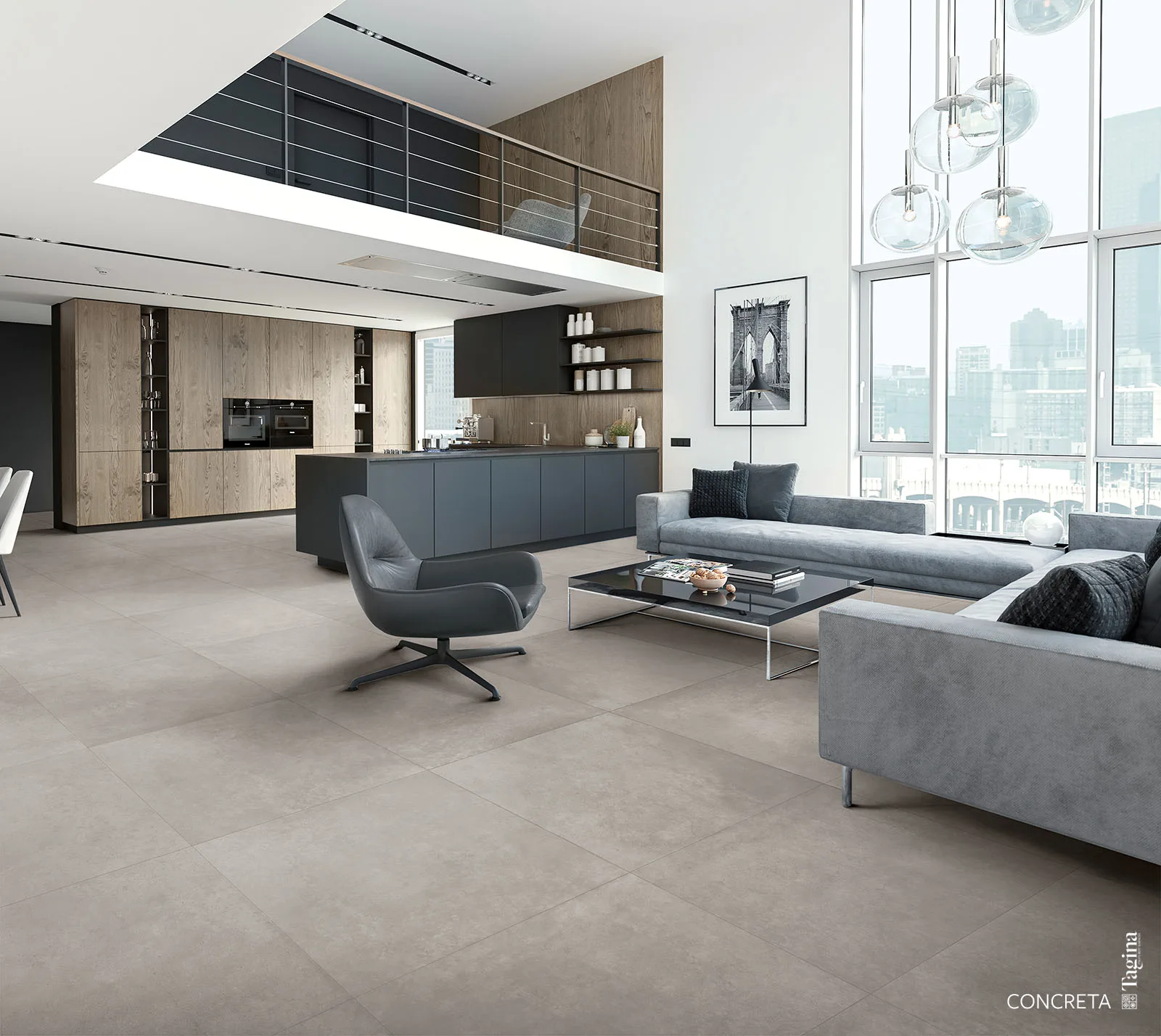 Tagina Concreta – Tagina Concreta Grigio chiaro cucina living