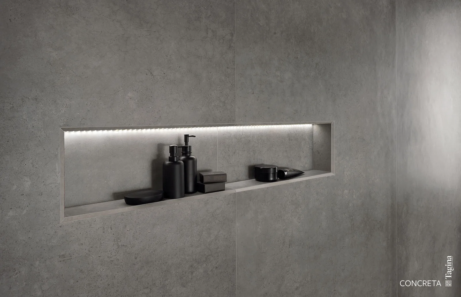 Tagina Concreta – Tagina Concreta Grigio scuro nicchia bathroom