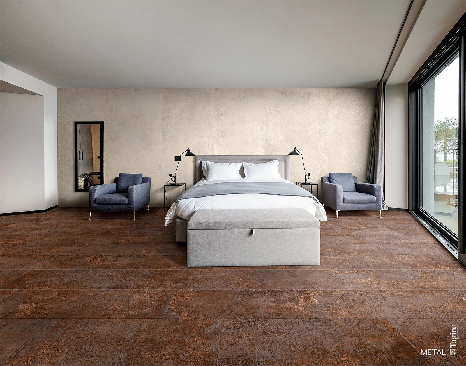 Tagina Metal – Tagina Metal Pearl Corten bedroom