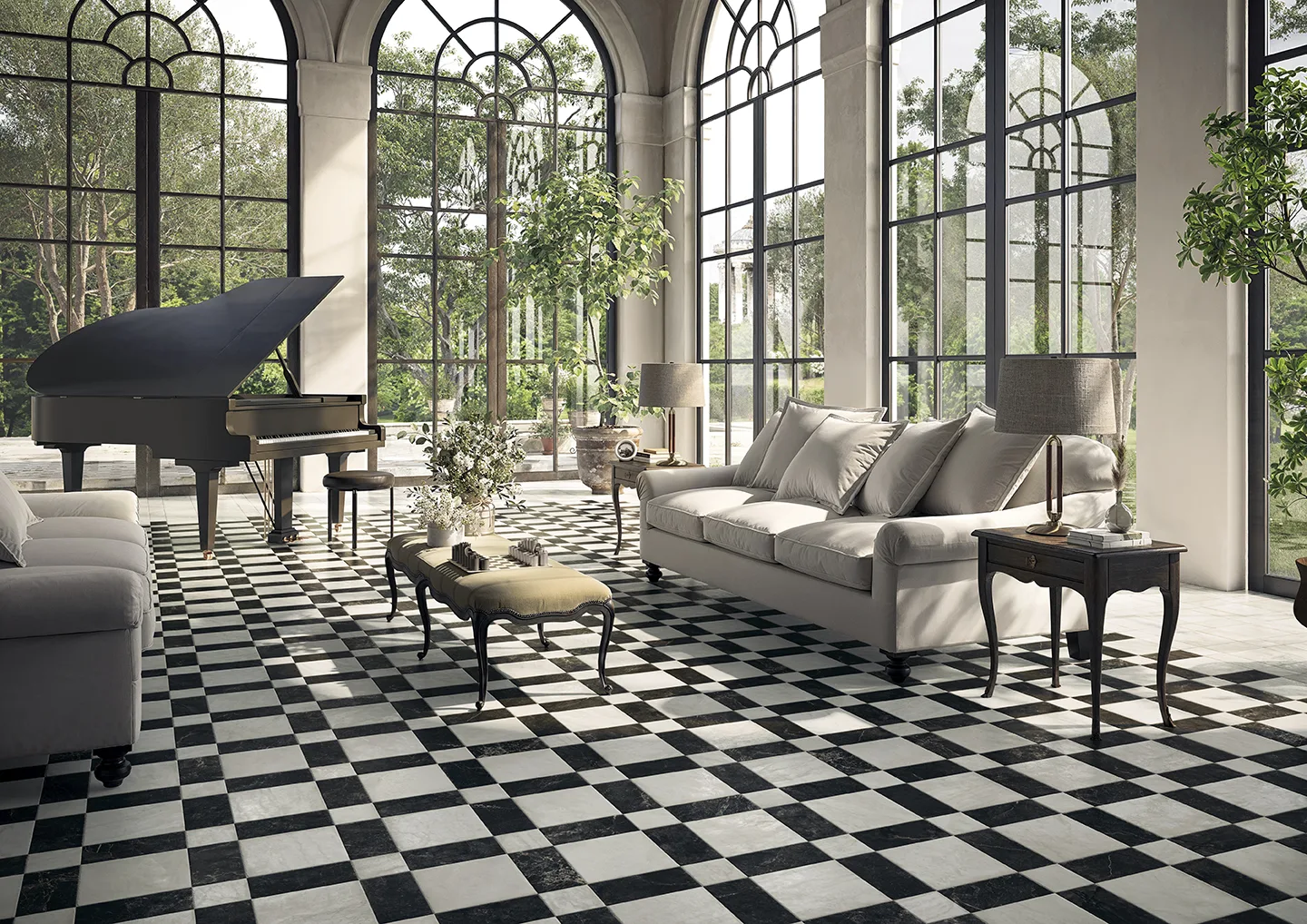 Tagina Marmi Imperiali Versailles – Tagina MARMI IMPERIALI Zenobia+Aurelia living cassettone multiformato