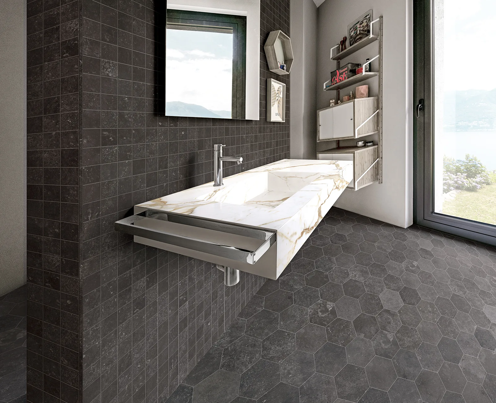 Tagina Namur – Tagina Namur Ambientazione bagno Fonce esagona