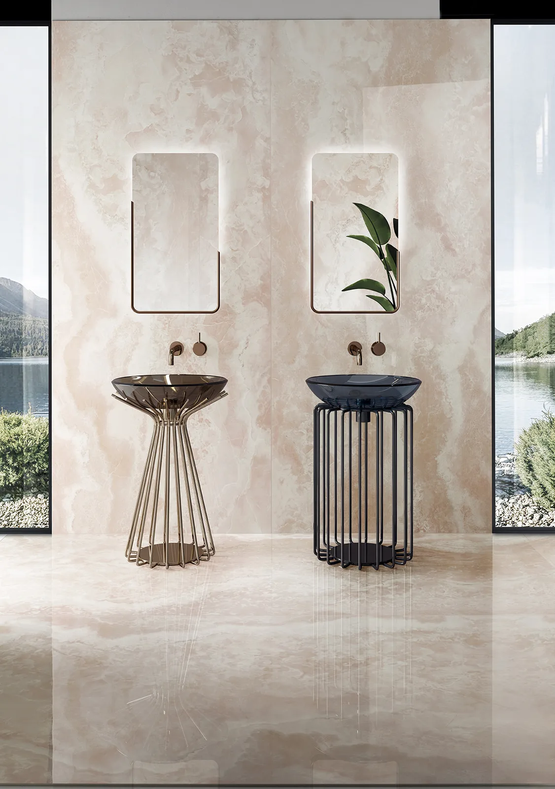 Tagina Onyx Diamond – Tagina ONYX DIAMOND Flamingo bagno