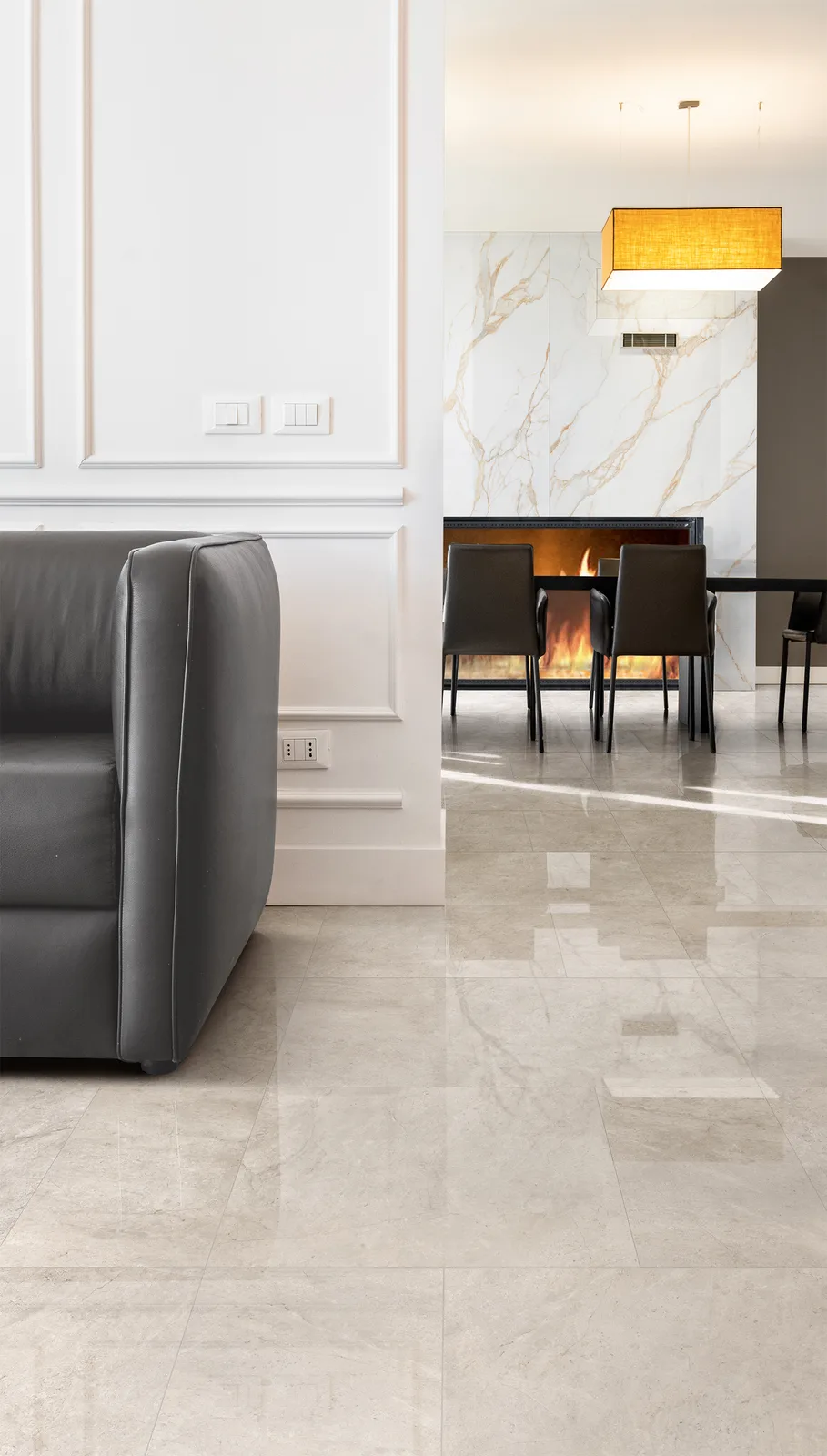 Tagina Pietra d'Orvieto – Tagina Pietra D Orvieto ambientazione Beige 60x60L 30x60L passaggio