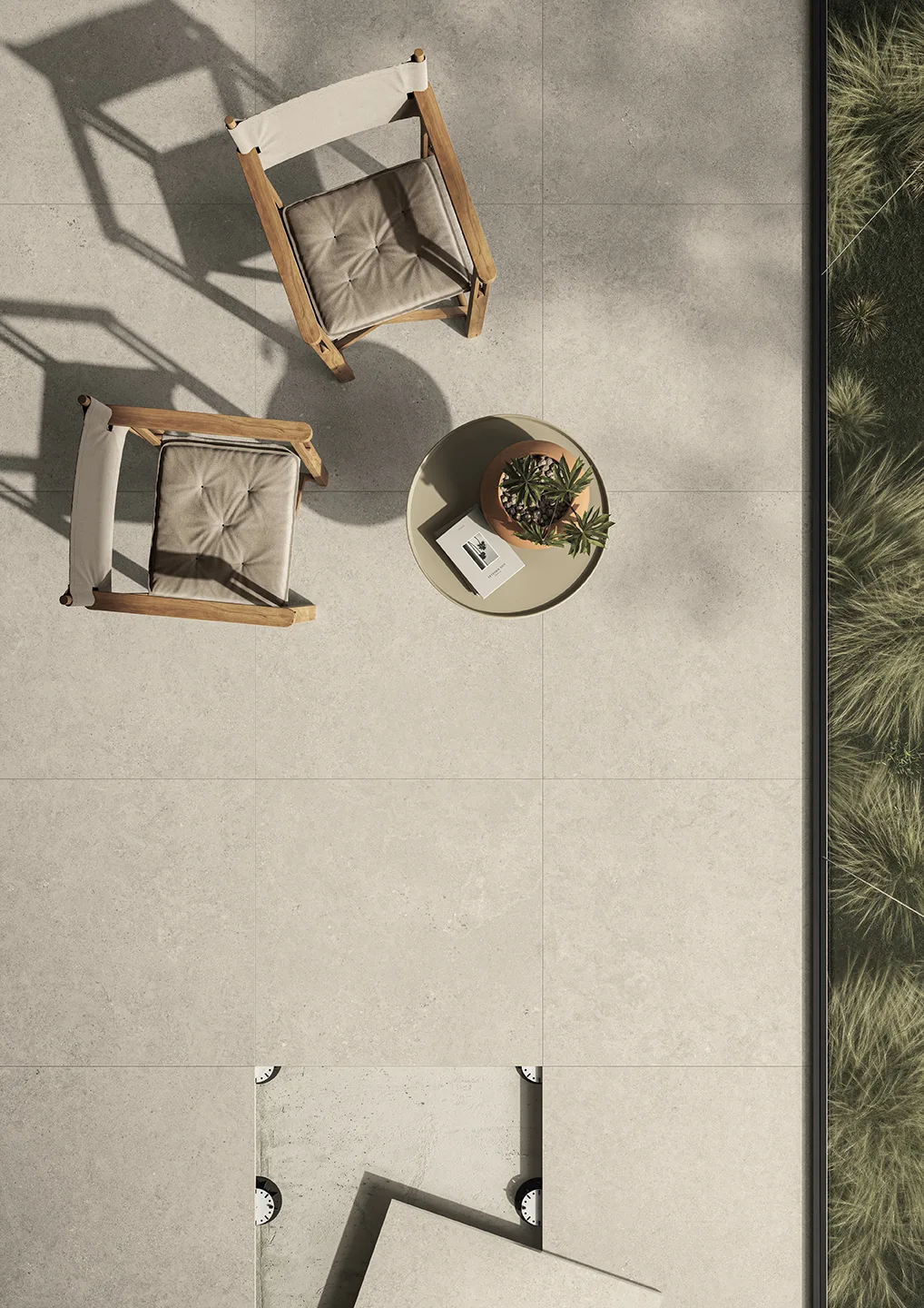 Tagina Riverstone – Tagina Riverstone Beige Sand 90x90 20mm balcone