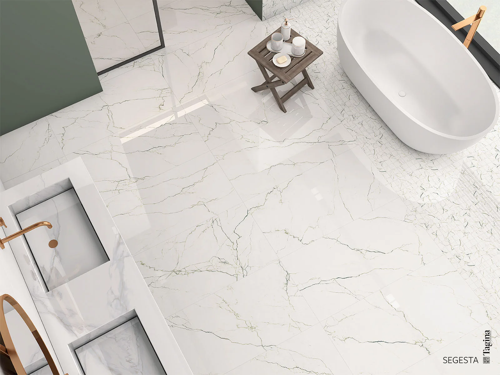 Tagina Segesta – Tagina Segesta verde bathroom