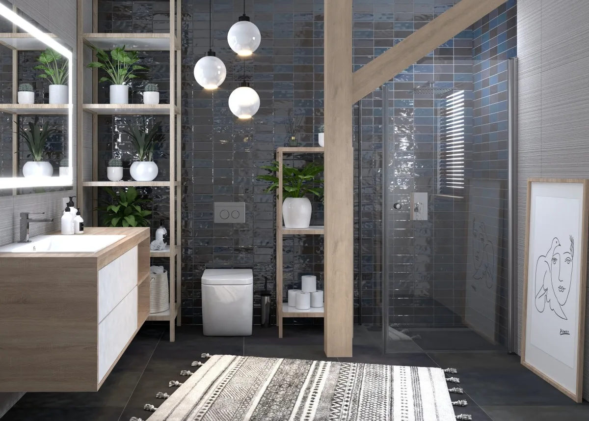 Tardis DX – Faltdusche mit Schrägschnitt für kleine Bäder